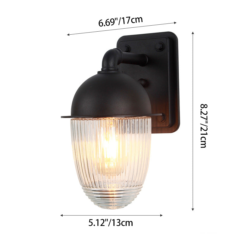 Lámpara de Pared Exterior Moderna Minimalista Impermeable de Aluminio con Forma de Tuerca y 1 Luz para Jardines
