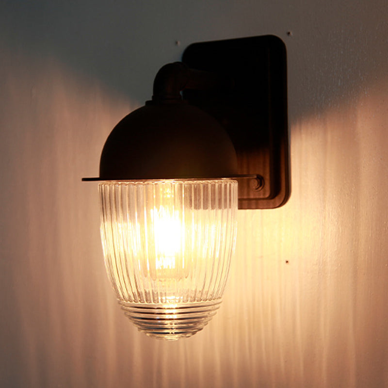 Lámpara de Pared Exterior Moderna Minimalista Impermeable de Aluminio con Forma de Tuerca y 1 Luz para Jardines