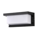 Lámpara de pared LED moderna, minimalista, impermeable, rectangular, de aluminio y acrílico, para exteriores, para jardines