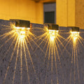 Contemporary Creative Solar Waterproof Semi-circular ABS Plastic LED Outdoor Wall Sconce Lamp Landscape Light For Garden