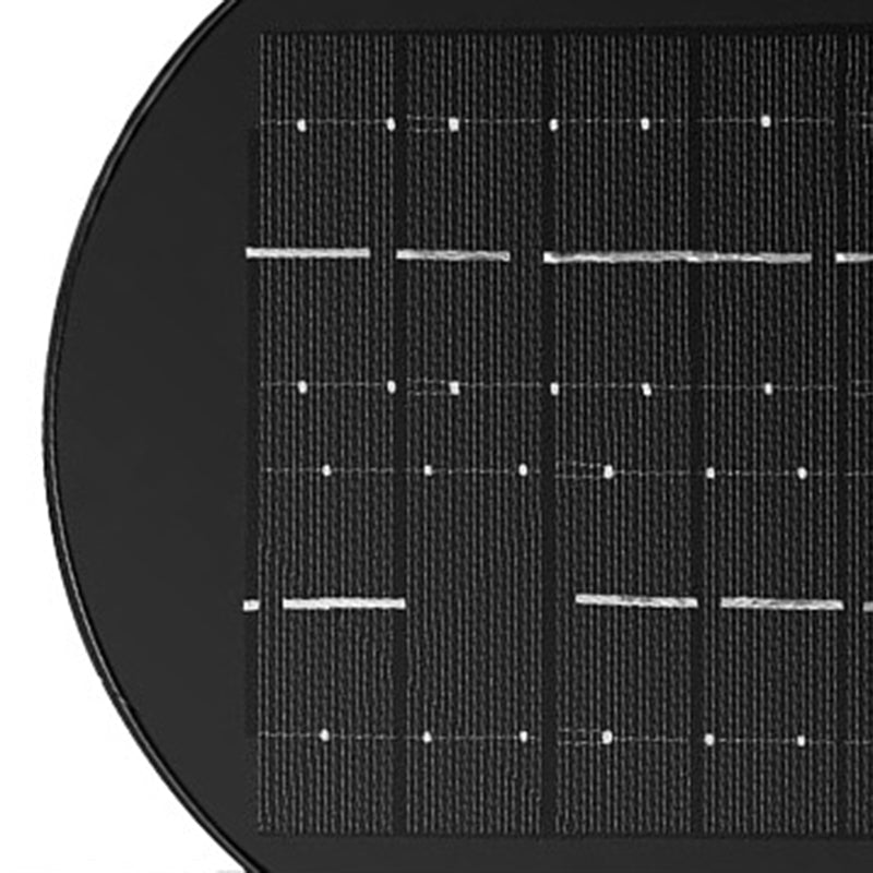 Lámpara de pared exterior redonda ajustable impermeable de vidrio ABS con energía solar de simplicidad moderna Iluminación paisajística para jardín