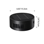 Lámpara de pared exterior redonda ajustable impermeable de vidrio ABS con energía solar de simplicidad moderna Iluminación paisajística para jardín