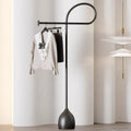 Modern Minimalist Carbon Steel Linear Freestanding Hall Tree For Living Room & Bedroom