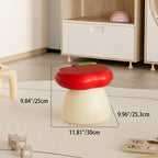 Modern Resin Apple-Shaped Stool – Decorative Low-Profile Seat for Entryway & Living Room
