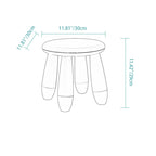 Modern Minimalist Cylindrical Kids' PP Low Stool - Backless & Armless for Living Room