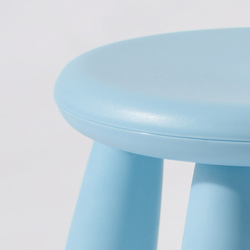 Modern Minimalist Cylindrical Kids' PP Low Stool - Backless & Armless for Living Room