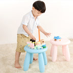 Modern Minimalist Cylindrical Kids' PP Low Stool - Backless & Armless for Living Room