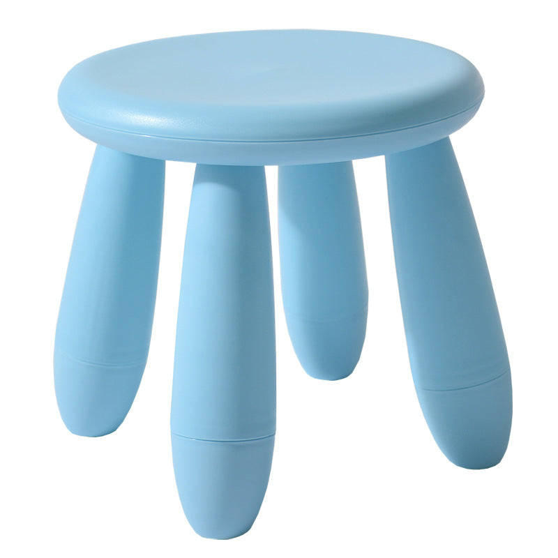 Modern Minimalist Cylindrical Kids' PP Low Stool - Backless & Armless for Living Room