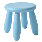 Modern Minimalist Cylindrical Kids' PP Low Stool - Backless & Armless for Living Room
