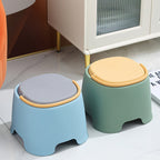 Contemporary Cylindrical PP Kids Stool – Portable, Low, Backless & Armless for Living Room