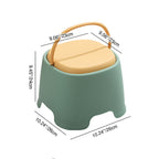 Contemporary Cylindrical PP Kids Stool – Portable, Low, Backless & Armless for Living Room