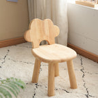 Contemporary Cloud-Shaped Kids Stool — Cylindrical Rubberwood Frame with Multi-Layer Plywood, Low-Profile Seating for Living Room