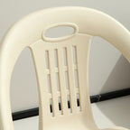 Chic Modern Minimalist Curved Kids' PP Stackable Low Stool with Backrest for Living Room