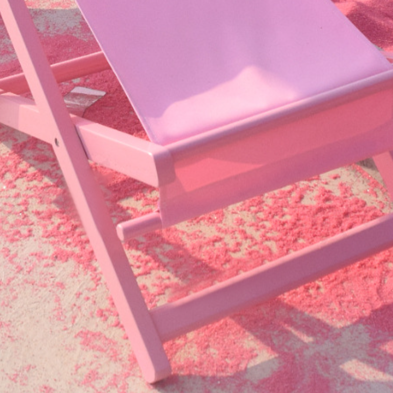 Sillón Plegable Rectangular Moderno para Playa de Tela Oxford con Estructura de Madera Maciza y Respaldo Reclinable para Uso Exterior