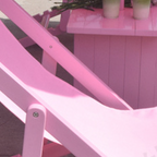 Sillón Plegable Rectangular Moderno para Playa de Tela Oxford con Estructura de Madera Maciza y Respaldo Reclinable para Uso Exterior