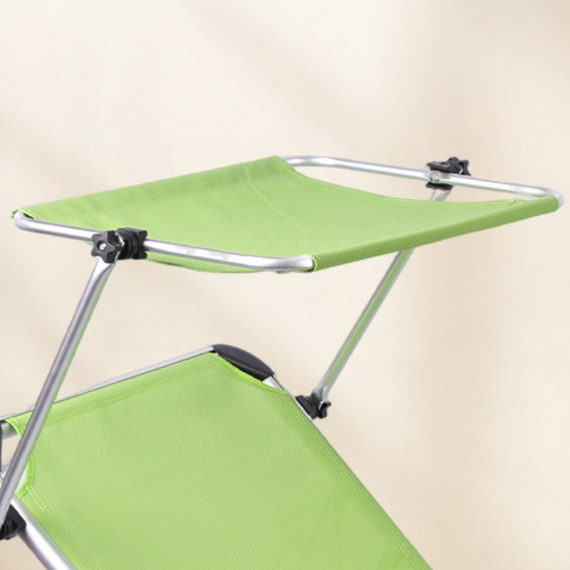 Sillón Rectangular Moderno Minimalista para Playa con Tela Oxford y Estructura de Tubo de Aluminio - Reclinable Plegable con Respaldo para Exteriores