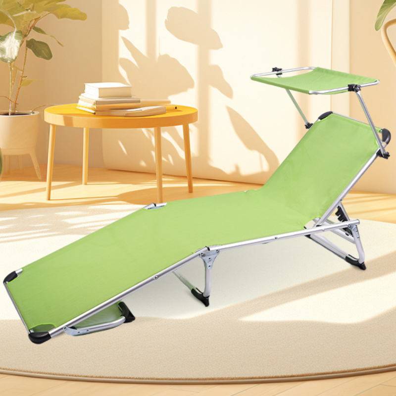 Sillón Rectangular Moderno Minimalista para Playa con Tela Oxford y Estructura de Tubo de Aluminio - Reclinable Plegable con Respaldo para Exteriores