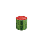 Fruit-Inspired Cylindrical Stool in Fabric & Solid Wood — Low Profile with Removable Cover for Bedroom or Living Room
