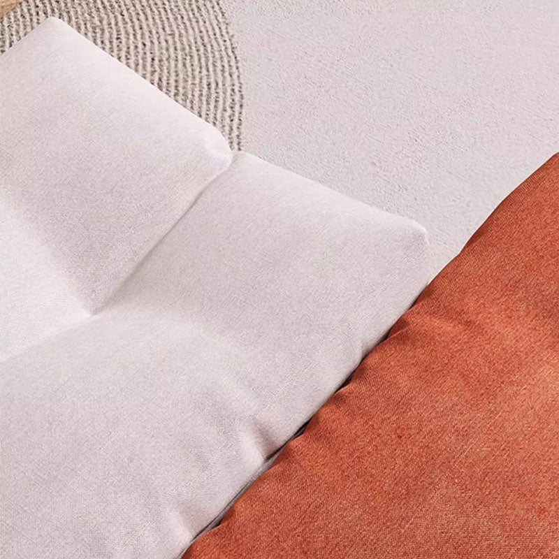 Taburete infantil rectangular moderno y minimalista, plegable, con tapicería de tela y estructura de madera maciza de pino — Asiento ideal para la sala de estar