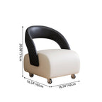 Modern Minimalist Square Solid Wood Stool with Multi-Layer Panels and Premium Faux Leather Backrest — Low-Profile Living Room Seating