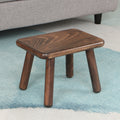 Modern Beech Wood Kids Stool – Low, Rectangular Solid-Wood Design for Entryways and Living Rooms