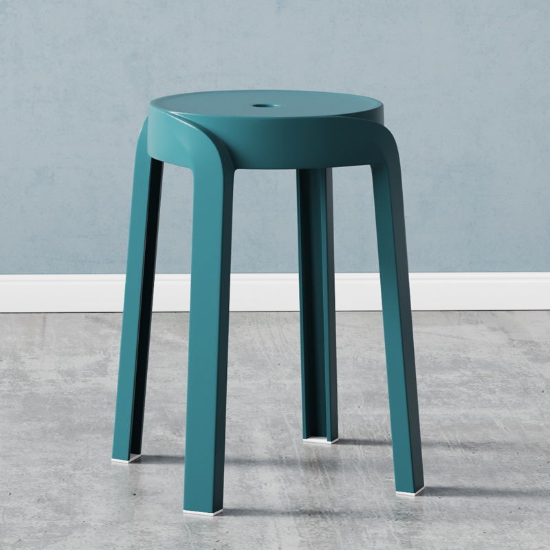 Contemporary Scandinavian Round PP Stackable Stool For Living Room