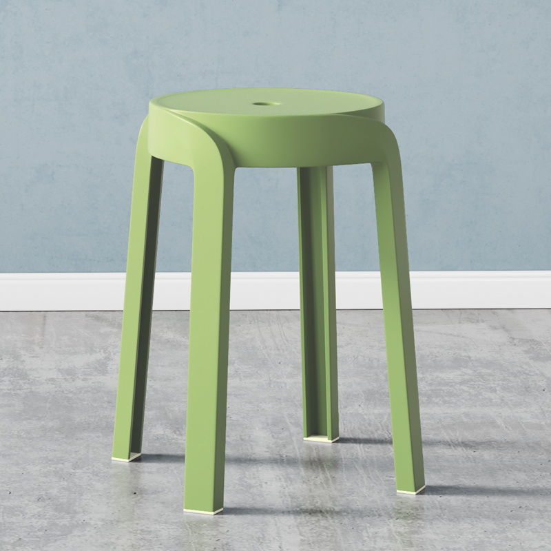 Contemporary Scandinavian Round PP Stackable Stool For Living Room
