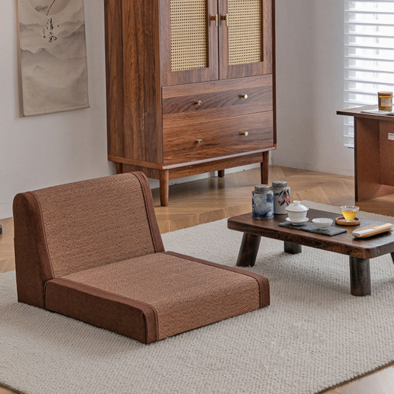 Traditional Japanese Tatami Rectangular Bamboo Sponge Lounge Chair Backrest For Living Room