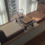 Traditional Japanese Tatami Rectangular Bamboo Sponge Lounge Chair Backrest For Living Room