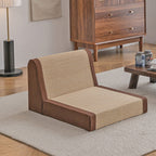 Traditional Japanese Tatami Rectangular Bamboo Sponge Lounge Chair Backrest For Living Room