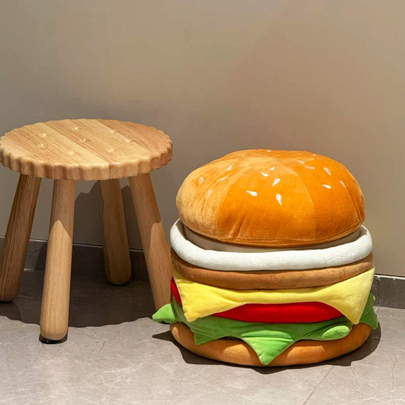 Taburete Redondo de Terciopelo Contemporáneo con Almacenamiento Oculto – Diseño de Perfil Bajo, Fabricación en Aglomerado para Sala de Estar
