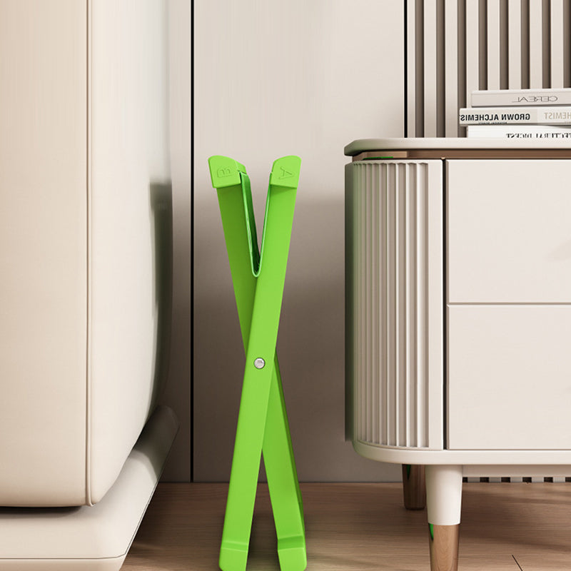 Taburete cuadrado plegable industrial contemporáneo – Silla de camping portátil de perfil bajo (PP/TPE) para uso exterior e interior