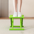 Taburete cuadrado plegable industrial contemporáneo – Silla de camping portátil de perfil bajo (PP/TPE) para uso exterior e interior