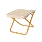 Modern Minimalist Oxford Fabric Camping Stool – Foldable Carbon Steel Frame, Low-Profile Square-Pocket Chair for Outdoor Patio