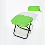 Modern Minimalist Oxford Fabric Camping Stool – Foldable Carbon Steel Frame, Low-Profile Square-Pocket Chair for Outdoor Patio