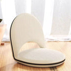 Modern Minimalist Oval Foldable Sherpa Fabric Corduroy Carbon Steel Accent Chair Backrest Armless For Living Room