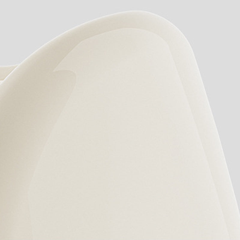 Modern Minimalist Kids' Curved PET Low Stool with Backrest and Armrests for the Living Room