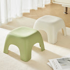 Taburete bajo cuadrado de plástico, elegante, moderno y minimalista para sala de estar