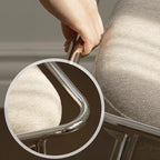 Contemporary Nordic Low Stool — Velvet-Cotton-Linen Upholstery, Square & Rectangular, Stainless Steel Frame, Solid Wood & Plywood Base for Living Room