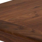Taburete bajo de madera maciza china tradicional – Acento cuadrado y rectangular para sala de estar