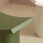 Taburete de Plástico Rectangular Nórdico Moderno — Asiento de Perfil Bajo para la Sala de Estar