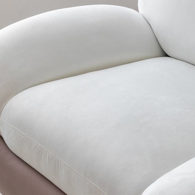 Sillón Reclinable Mecedora Nórdico Contemporáneo Bear-Square de Polipiel con Rotación Motorizada, Estructura de Acero, Respaldo y Reposapiés – Confort de Lana Holandesa y Esponja de Algodón para Sala de Estar