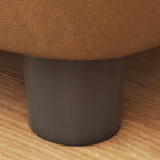 Modern Scandinavian Artificial Leather Rectangular Storage Footstool with Wood Frame and Sponge Cushion – Backless, for Entryway