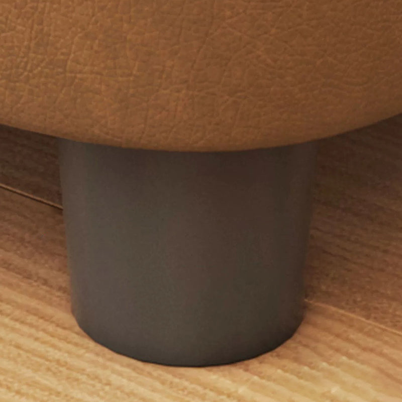 Modern Scandinavian Artificial Leather Rectangular Storage Footstool with Wood Frame and Sponge Cushion – Backless, for Entryway