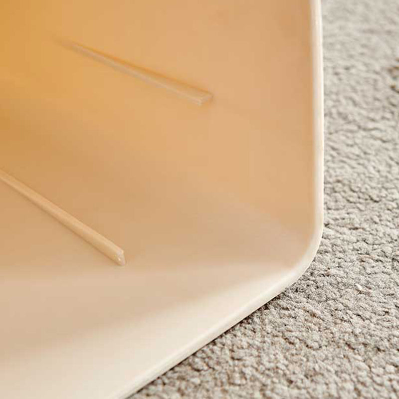 Taburete trapezoidal contemporáneo de PP - Apilable, sin respaldo para comedor