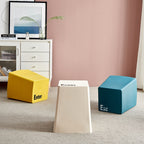 Taburete trapezoidal contemporáneo de PP - Apilable, sin respaldo para comedor