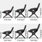 Modern Velvet & Metal Rectangular Foldable Recliner with Semi-Curved Backrest, Cotton Footrest and Storage Bag for Bedroom