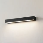 Modern Minimalist Aluminum And Glass Rectangular LED Wall Sconce Lamp For Outdoor Patio