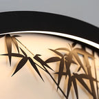 Lámpara de pared redonda LED de hierro y acrílico, minimalista y moderna, para patio y jardín exteriores