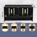 Aplique de pared LED rectangular moderno minimalista de aluminio para patio exterior